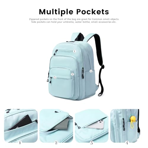 Image of Lanola School Bookbag Business Travel Laptop Backpack, Fits 15.6 Inch Laptop Bag