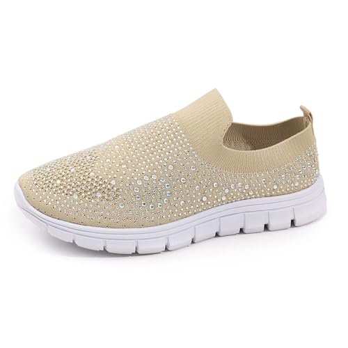Zapatillas de verano transpirables con suela plana y plantilla anatómica slip-on