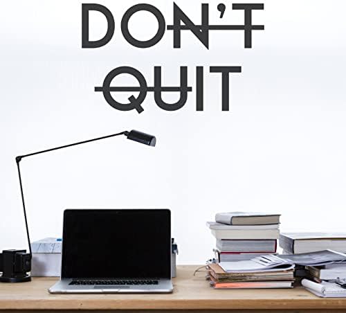 My Vinyl Story Don't Quit Do It Motivational Wall Decal Sticker Quote for Home Fitness Gym Decor Office Dec…