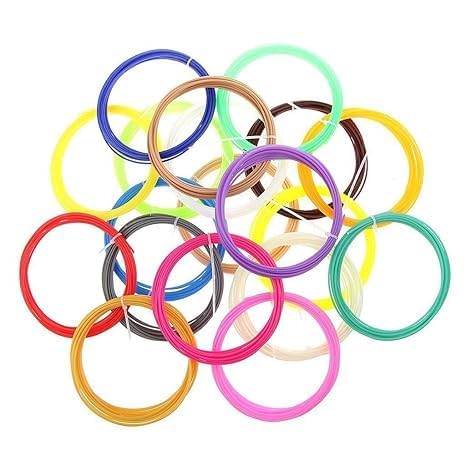 INK SPOT Multicolor Filament of 3D Pen 5Meter Each | 3D Pen Filament | Pen Refill | Pen for Kids | Compatible with All 3D Pens | 1.75mm (10)-picture-30