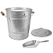 Artland Masonware Ice Bucket with Scoop, Galvanized, Metal