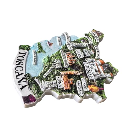 Imán de Nevera Toscana Italy 3D en Resina miniatura 2