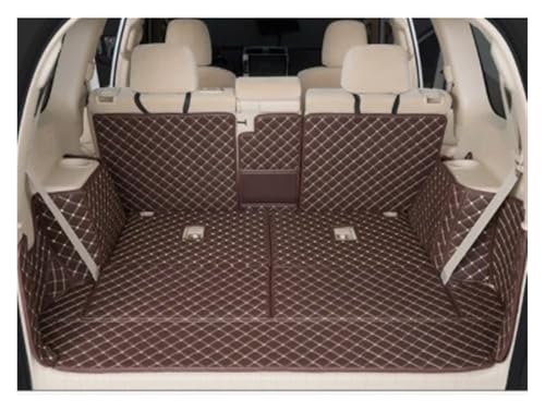 Alfombrilla Maletero Coche para Toyota para Prado 150 2010-2018 Accesorios Revestimiento Carga Estera Maletero con Estilo Bandeja Protectora Antisuciedad Alfombrilla Maletero(B-Coffee)