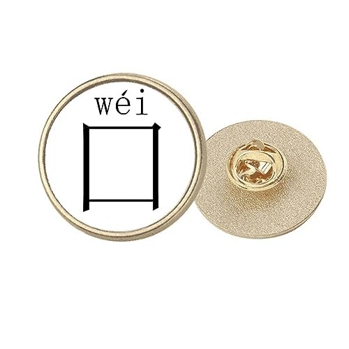 Broche clip métal doré ronde wei pour fixer sans trouer
