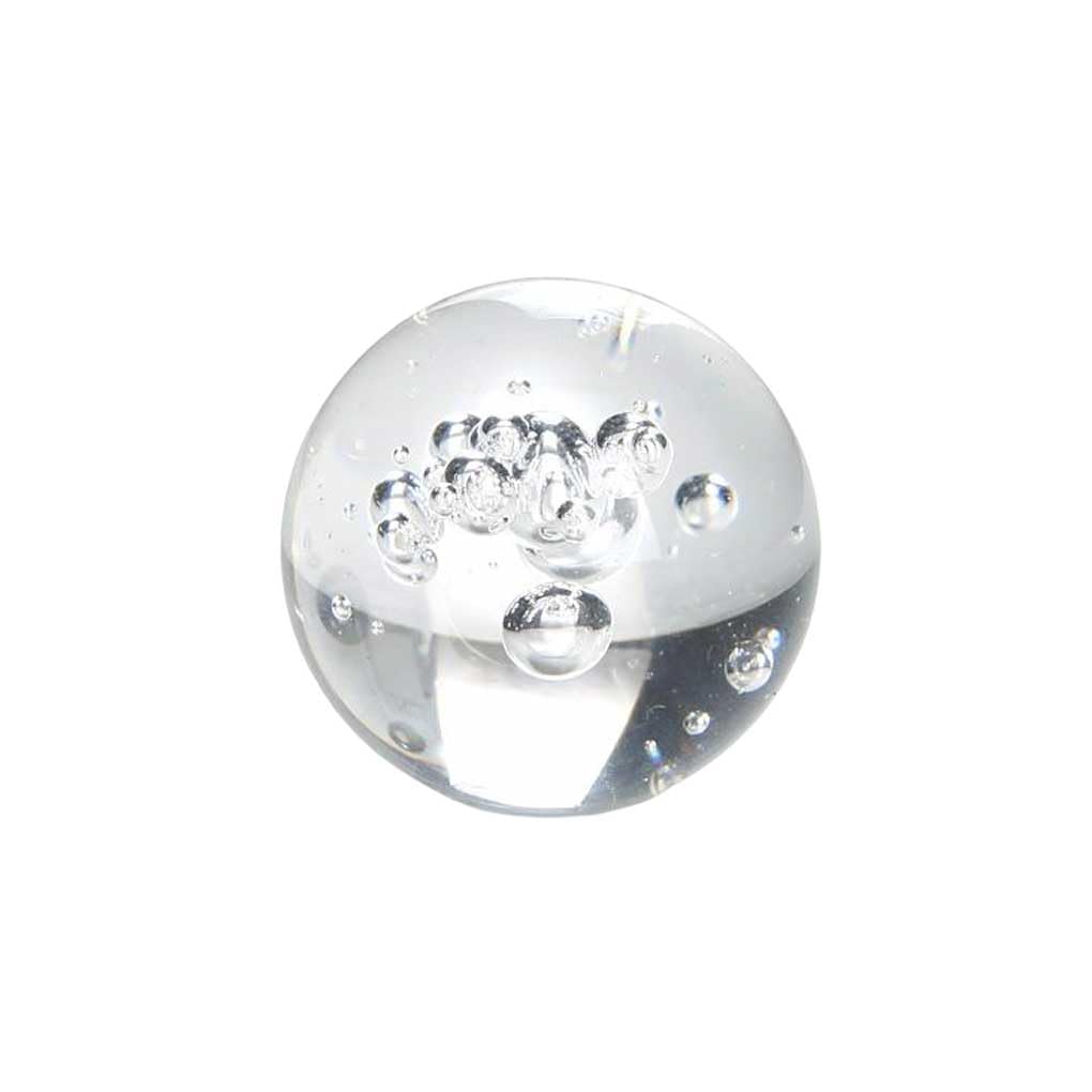 Boule de cristal transparent craquelé pour décoration de fontaine à eau pour décoration d'aquarium, salon, photographie, fortune, 3 cm, boules à bulles