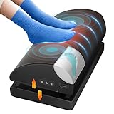 Foot Rest for Under Desk at Work, Heated Foot Stool with Vibration Massage, Adjustable Height Memory Foam Foot Stool,2 Heat Levels Ergonomic Desk Footrest
