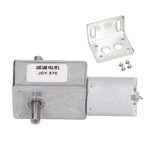 Moteur à courant continu 12V 10 RPM avec réducteur à vis sans fin autobloquant double arbre