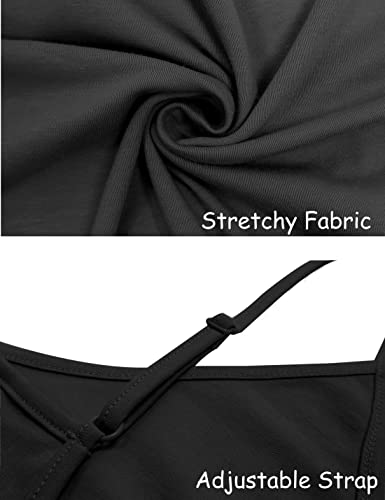 Amebelle Casual Sleeveless Jumpsuits For Women Loose Fit Spaghetti Strap Harem Romper Overalls(2811-Black-S) #TOP3