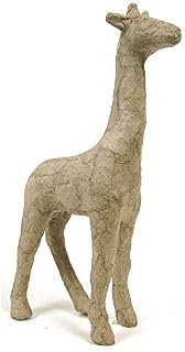 Décopatch - Ref AP608O - Small Giraffe - Papier Maché Object to Decorate - 9 x 3 x 15cm - Decorate with Décopatch Papers & PaperPatch Glue, Glitter, Paints