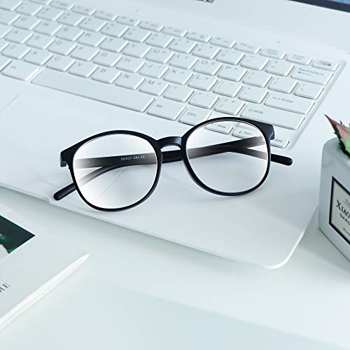 Image of VisionGlobal Blue Light Blocking Glasses, Lightweight Oval Frame, Computer Glasses for Gaming, Office, TV