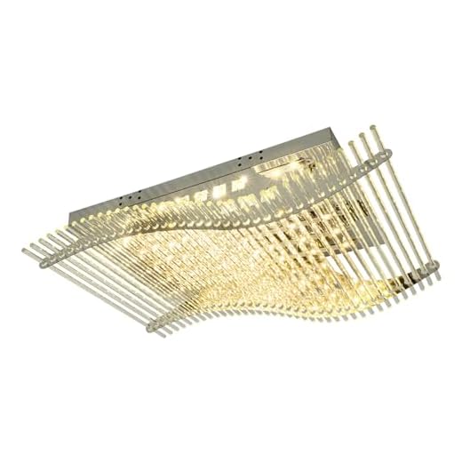 VPABES Modern Crystal Ceiling Light with Remote 4 Color Changing Chandelier Lighting Flush Mount LED Ceiling Light Fixture Pendant Lamp for Dining Room Bathroom Bedroom Living Room