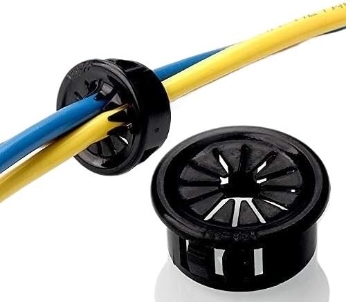 Couvercle de trou de fil de bureau 35mm en plastique pour câble informatique x10
