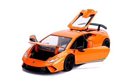 Jada 99355-MJ 1:24 Hyper-Spec-Lamborghini Huracan Performante Orange Die Cast Vehicle