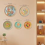 RITUALISTIC Madhubani Wall Plates for Home Decoration | Wall Decor Items for Living Room | Metal Wall décor | Gift Items for Unisex |Wall Art | Wall showpiece| Home Décor Gift Items | Set of 5 Plates - Image 3