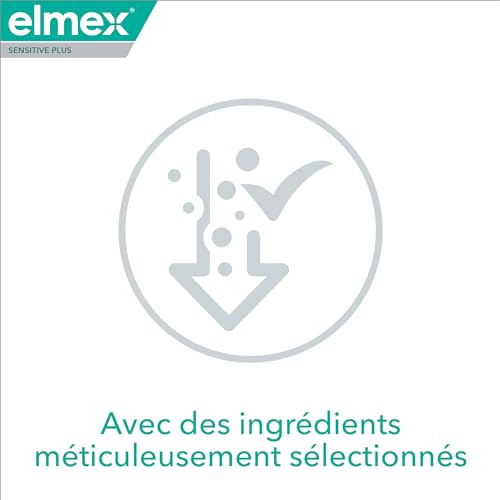 Elmex Sensitive Plus Zahnpasta, kompletter Schutz, 75 ml, schützt vor empfindlichen Zähnen und Zahnfleischreizungen, remineralisiert den Zahnschmelz, gegen Zahnstein