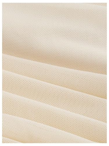 Milumia Women's One Shoulder Tops Ruched Sleeveless Mesh Halter Crop Tube Top4