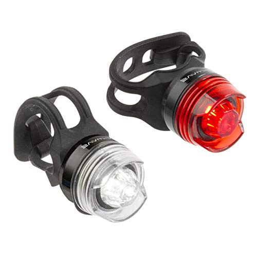 Apollo Mini A Battery Lights with Red and Clear LED's, Pair