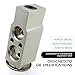 Car A/C Expansion Valve, Aluminum Engine Air Conditioning Valve, A/C System Repair Accessories, Universal for Most Cars (Silver)