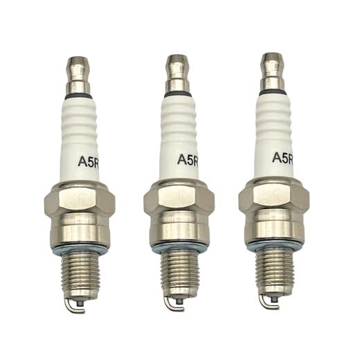 YGQ A5RTC Zündkerze für NGK CR5HSB 6535 Brisk NAR17 NAR17C für Champion 808/Z9Y für Honda EU2000i 98056-55777 GX31 GX100 GXH50 (3 Stück)
