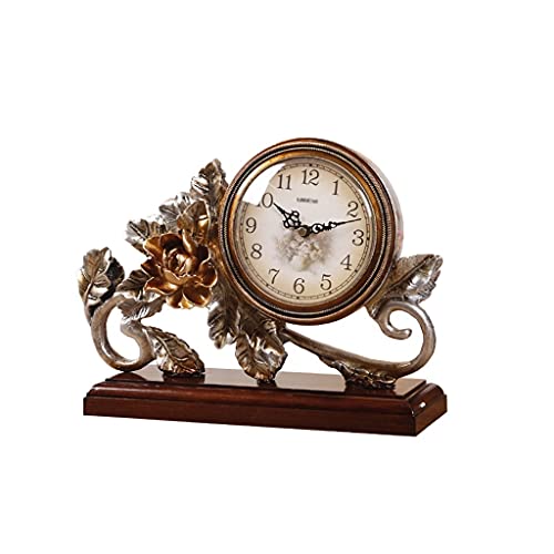 Clocks for Desk Clocks and Watches Desk Clocks Desk Clocks Home Living Room Bedroom Decoration Desktop Ornaments Creative Resin Desk Clock 10.23 Inch Decorate Table Clock (Color : B)