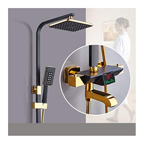 Robinet de douche multifonction thermostatique affichage numérique pour bain - 2