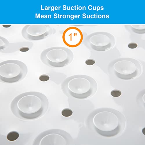 image for AmazerBath Bath Tub Mat, 40 x 16 Inches Non-Slip Shower Mats with Suct