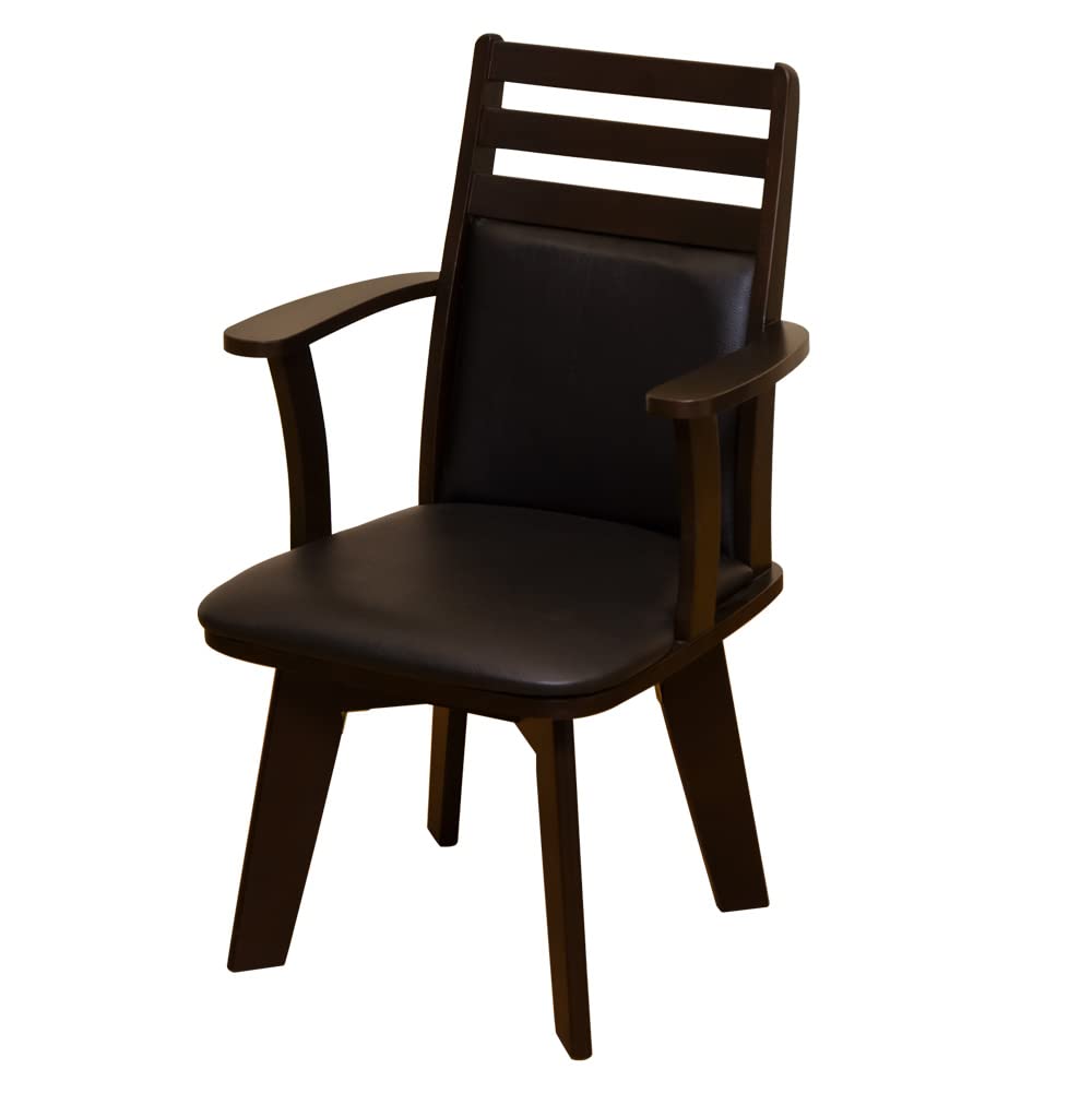 BENSON 回転式ダイニングチェア ダークブラウン