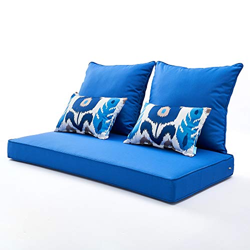 ARTPLAN Bench Pallet Couch Outdoor Cushions 5Pieces a Set for Patio Outdoor Furniture