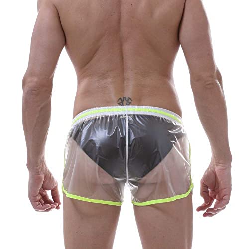 Mendove Men's Fashionable Transparent Waterproof Beach Shorts Swim Trunks4