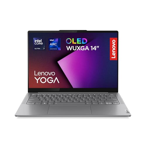 Lenovo Yoga Slim 7 AI Notebook - Display OLED 14' WUXGA (1920x1200), Intel Core Ultra 7 155H, RAM 32 GB, SSD 1 TB, Grafica integrata Intel Arc, Windows 11 Home - Luna Grey