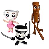 Lot de 3 figurines articulées Brainrot : « Cappuccino Assassin », « Ballerine Capucine » et « Tung Tung Tung Sahur ». Articulées pour poser et créer des expositions uniques dans votre collection. Idéal pour les collectionneurs et les fans d'art surréaliste et de culture geek. Fabriquées et assemblées à la main : chaque figurine est soigneusement assemblée après son impression 3D. Pièces réparables : certaines pièces peuvent se détacher et se collent facilement avec de la colle ou du silicone. Cadeau créatif pour les amateurs de figurines originales et de collection. LA BALLERINE CAPUCHINE LA TÊTE NE PEUT PAS SE TOURNER VOS COLLERINES
