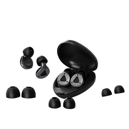 睡眠用マフラーイヤホン 新モデル マルチタイプ S XS M L 交換用 仕事用/学習用/公演用/旅行用/機内用 いびき遮断 防音 (闇金, ミディアム)