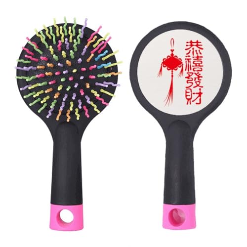 Brosse à cheveux démêlante et son design nœud chinois raffiné