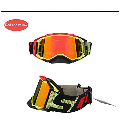 Motocross occhiali da sole occhiali per sport all'aperto ciclismo fuoristrada sporcizia casco da moto occhiali proteggere a prova di sabbia (Color : 1)