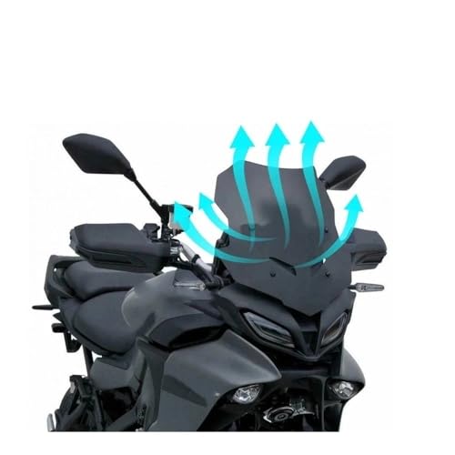 Pare-brise moto Tracer 9 idéal pour voyager confortablement en duo - 6