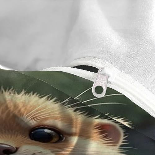Housse de couette loutre 3D de qualité supérieure en microfibre douce 220x240cm - 5