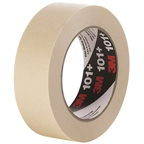 3M T937101 2 in. x 60 Yards 101 Plus Masking Tape, Tan - Case of 24