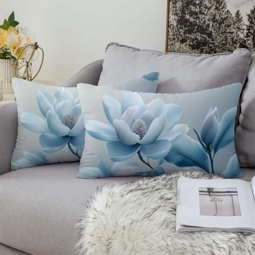 Housse de coussin rectangulaire 40x80cm velours doux pour protéger vos oreillers