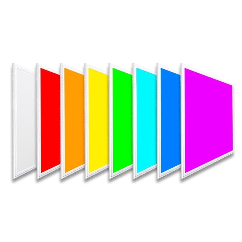 Panneau LED encastrable WIFI SMART RGB/RGBW + CCT - 60 x 60 cm - 40 W - Avec kit de montage