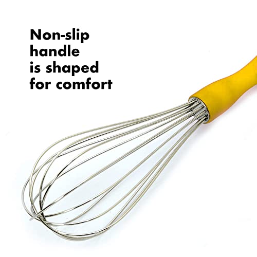 Image of Kuber Industries Hand Blender|Handheld Stainless-Steel Wire Whisk Perfect for Blending, Whisking, Beating, Stirring,Pack of 3 (Yellow)