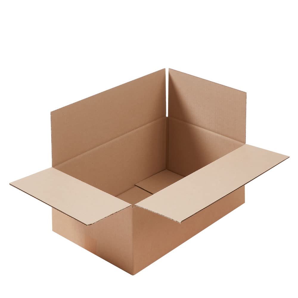 BB-Verpackungen 40x Faltkartons 520x330x180mm 1-wellig braun (40 Stück) | großer Versandkarton, ideal als Warensendung, DHL Paket, GLS/DPD XL-Paket