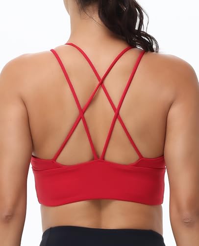 Image of MotoRun Bralettes for Women, Strappy Sports Bra Push up Bralette Sexy Bras Rave Top