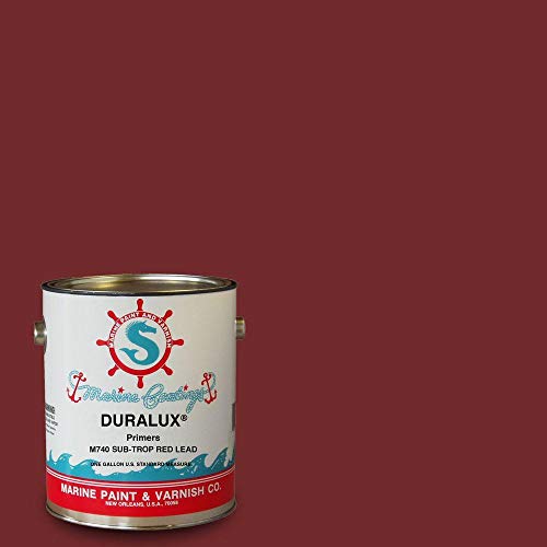 DURALUX Marine Primer – Sub-Trop Red Performance Primer, 1 Gallon, Metal Primer for Boat Paint, Ideal for Steel, Iron & Partially Rusted Galvanized Surfaces, Protects Against Corrosion and Rust