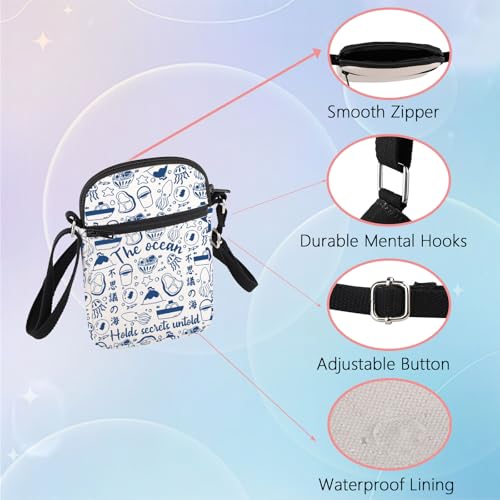 WSNANG Animated Movie Inspired Gift The Ocean Holds Secrets Untold Crossbody Bag Japanese Anime Lover Shoulder Bag3