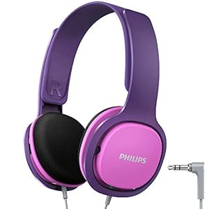Philips Audio SHK2000PK/00 Hoofdtelefoon voor Kinderen, On-Ear (Geluidsisolatie, Volumebeperking, Ergonomische Beugel, 32 mm Neodymium-Luidsprekerdriver), Roze