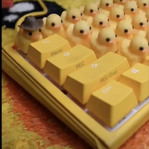 Duck-Keyboard-Keycaps-That-Quack-Quacking-Duck-Keyboard-Custom-Duck-Keyboard-Duck-Keyboard-That-Quacks-with-Light-Duckey-Keycaps-Duck-Set-Gift-for-Duck-Lovers-Yellow
