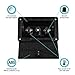 Dura Faucet DF-SA185-BK RV Exterior Spray Box with Hot/Cold Quick Connect Faucet (Black)