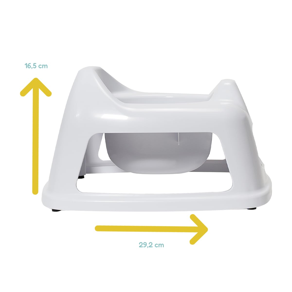 Set WC per bambini - Vasetto per bambini + Riduttore WC per bambini + Pedana - Resistente agli schizzi confortevole antiscivolo - Imparare la pulizia (bianco)