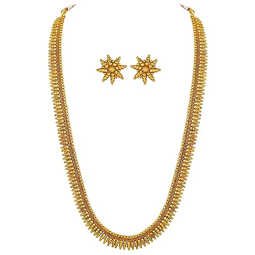 Image of Peora Traditional Gold Plated Indian Bridal Jewellery Set Gift for Women