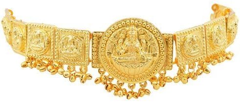 Golden Plastic Round Lakshmi Belt